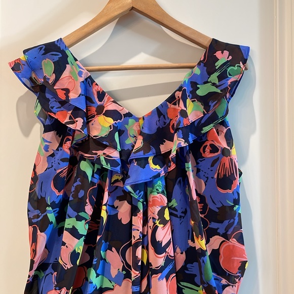 H&M |  Multicolour Floral Dress Hook & Eye Front Closure- size 10 - Picture 8 of 13